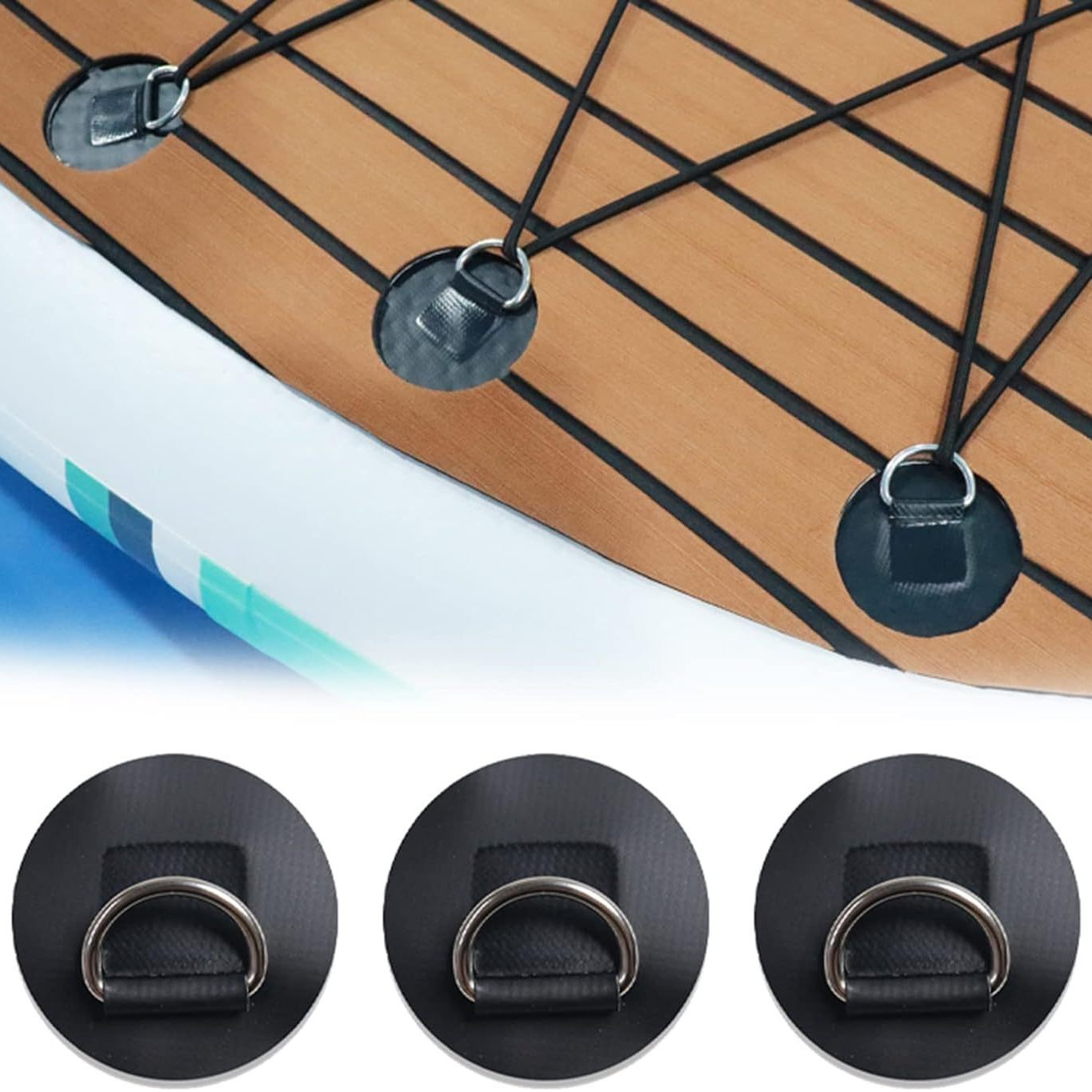 4 szt. 8cm Okrągłe D-ringi Łat – Fishing Kayak Rod Holder recenzja i cena